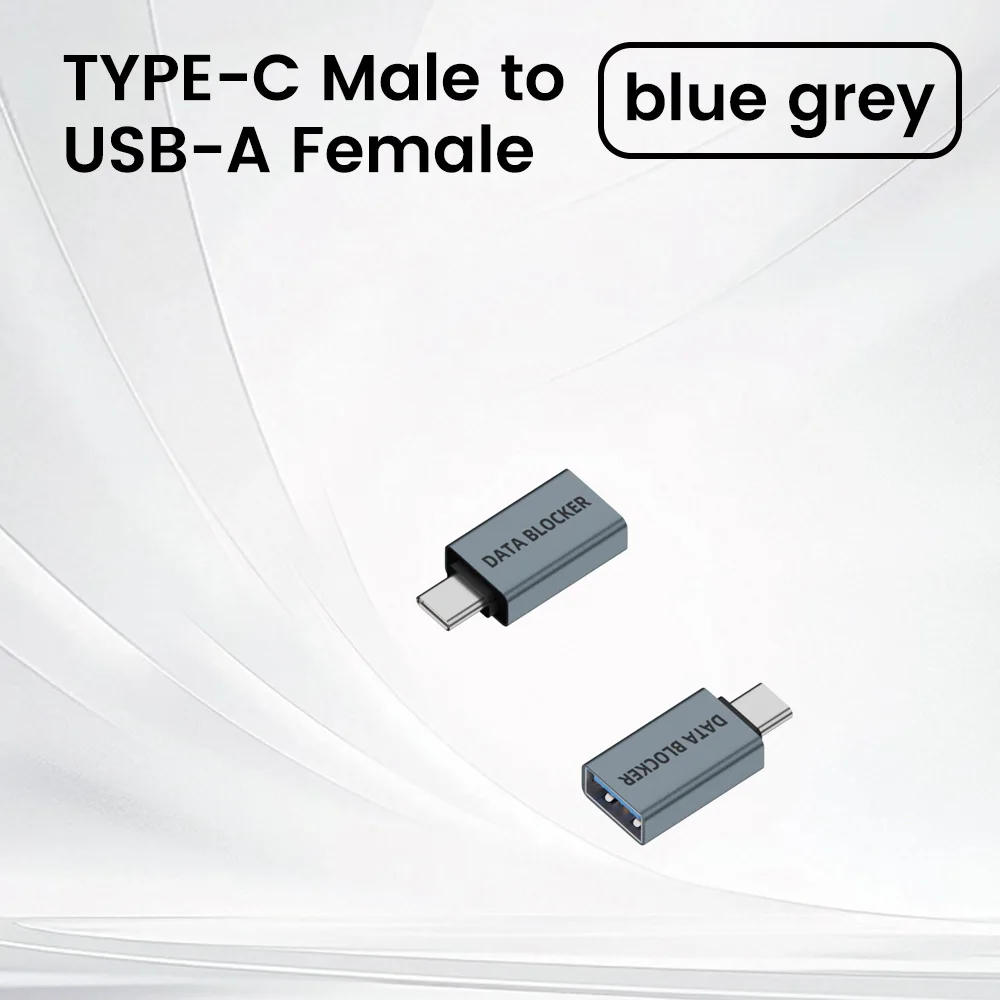 High-Speed USB/Type-C Data Blocking Charging Adapter for Enhanced Device Security