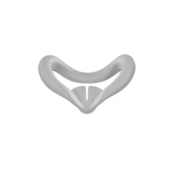 Comfortable Dust-Resistant Silicone Face Cover Pad for VR Accessories (Gray)