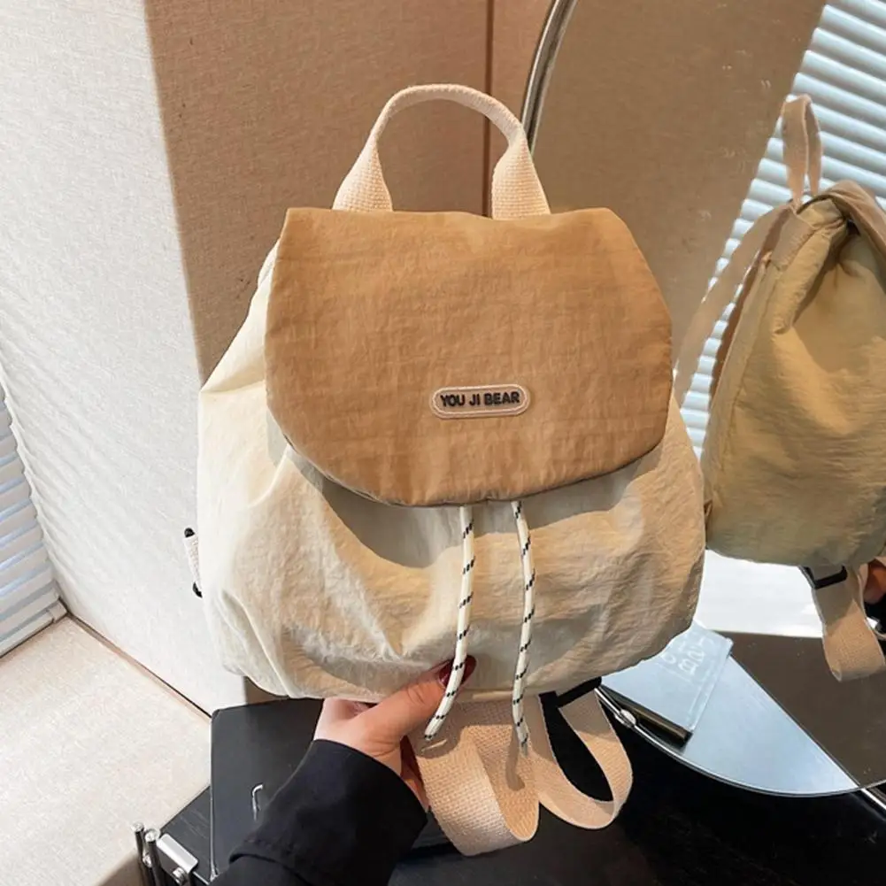  slider image of Soft Nylon Drawstring Backpack
