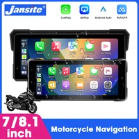 7/8.1 inch Portable Motorcycle GPS Navigation Wireless Carplay Android Auto IPX7 Waterproof IPS Screen Moto Monitor