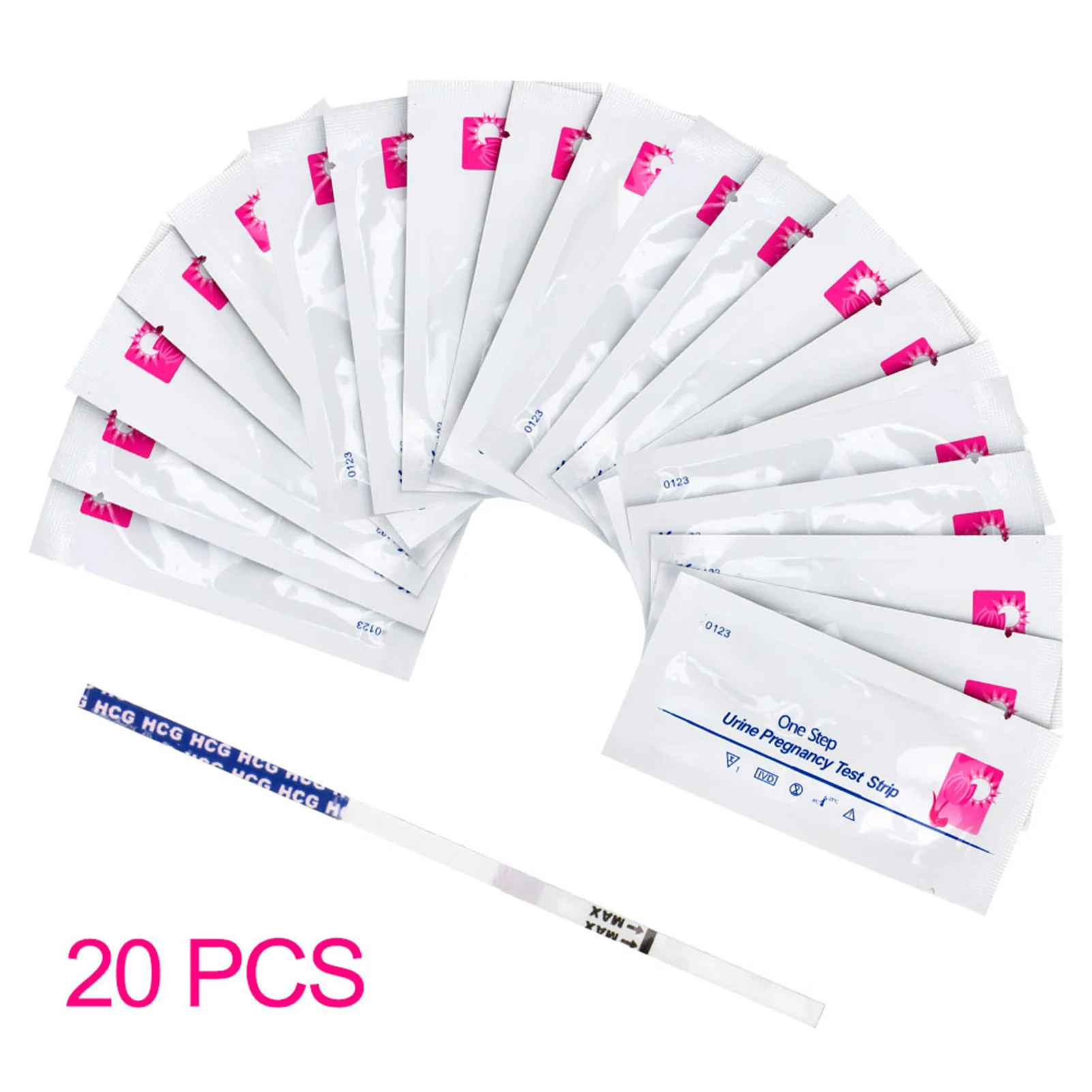 Pregnancy Test Strips 20pcs Women Early Pregnancy Test Sets Female Household Urine Measuring Kit Self-testing