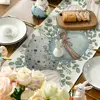 Eucalyptus Egg Easter Linen Table Runner Spring Farmhouse Kitchen Dining Table Decor for Indoor Outdoor Home Holiday Party Decor 4