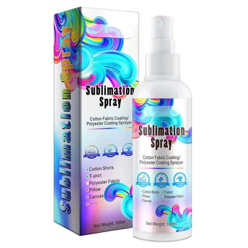 Sublimation Spray Sublimation Coating For Cotton Shirts Spray All Fabrics  Including Polyester Carton Canvas Quick Drying And Super Adhesion  Waterproof