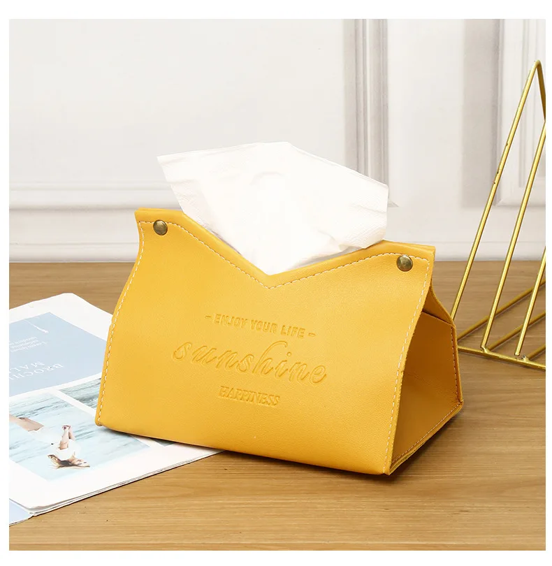 2026 Premium neue Luxus-Taschentuchbox aus Leder – elegantes kreatives Design für Hotelzimmer, Wohnzimmer und Heimdekoration – Detail 16