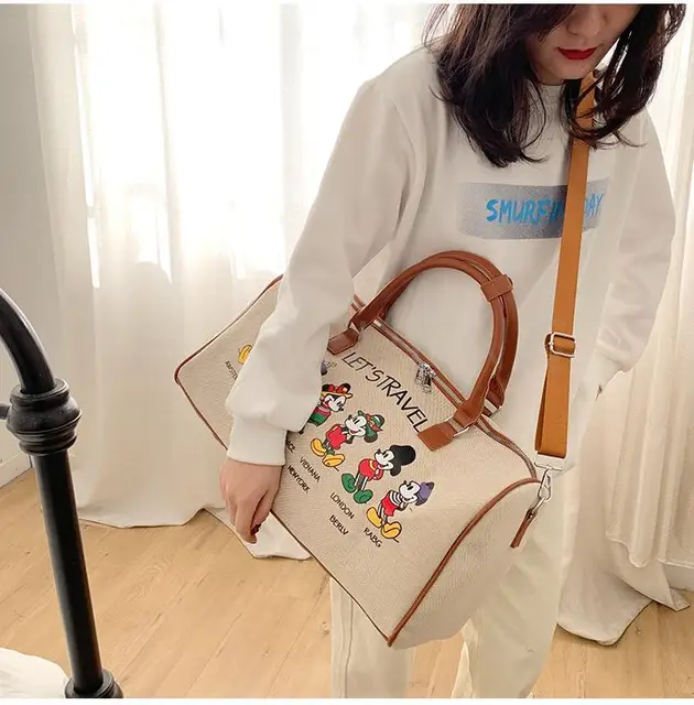 2023new Disney Mickey Fashion Koffer Reisetasche Herren-und Damen gepäck  tasche mit großer Kapazität One-Shoulder-Messengerpu-Tasche - AliExpress