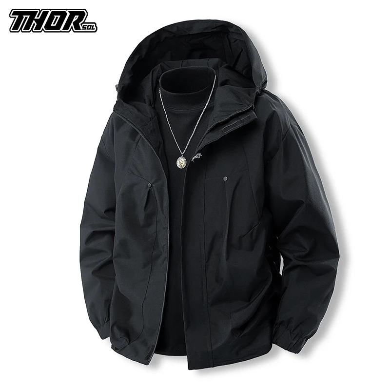 THORSOL Cycling Jacket Waterproof Breathable Windproof Coat MTB Bicycle Clothing Motorcycle Raincoat Chaqueta De Ciclismo Hombre