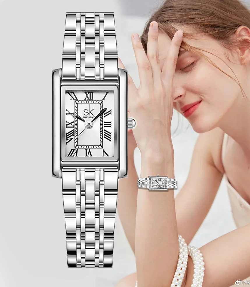 Oidea Orologio Donna Rettangolare In Pelle – Vintage Al Quarzo, Quadrante Roma, Regalo Per Lei - 6