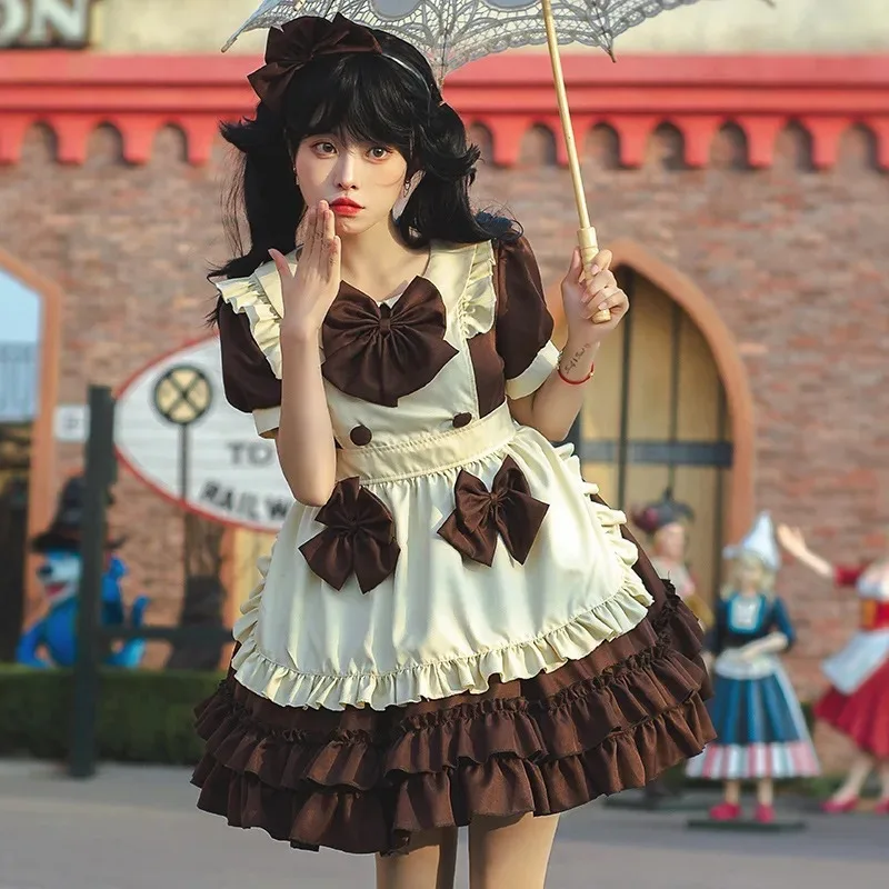 Maid Costume Cos Costume Lolita Soft Girl Dress Anime Heavy Industry Maid Lolita Short Skirt