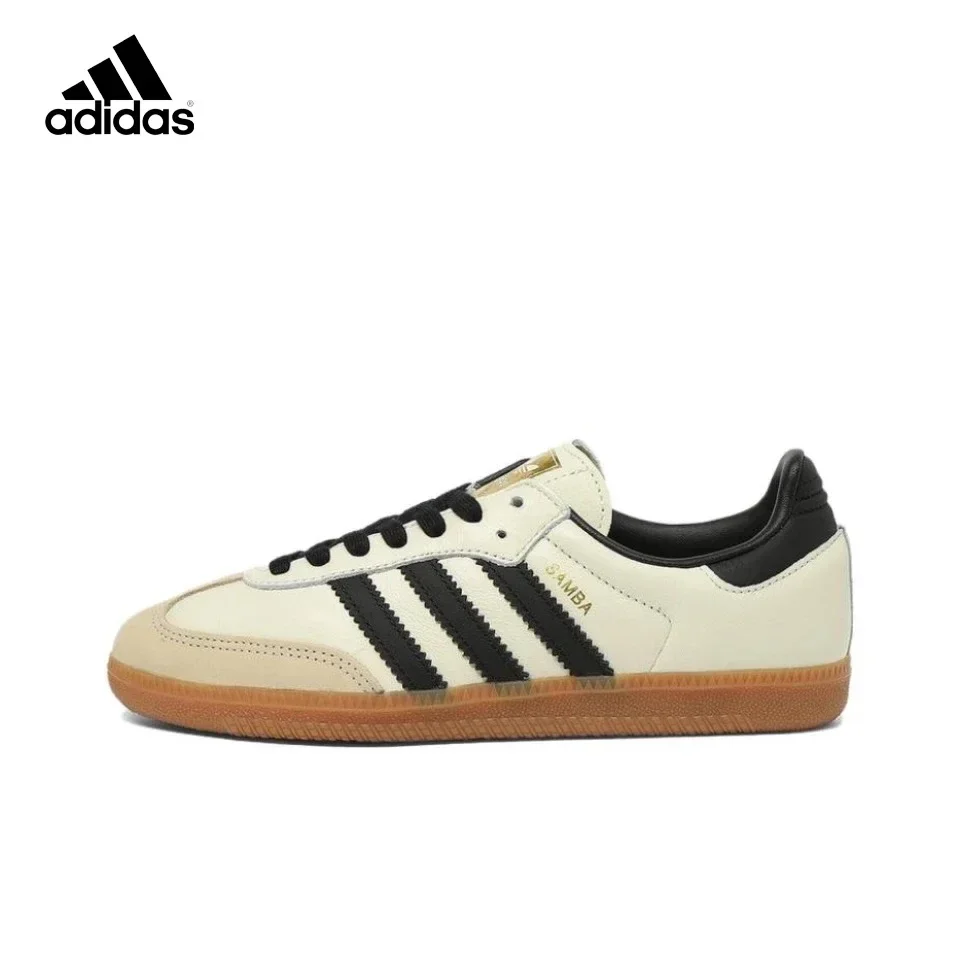 Adidas Samba Original de AS, color claro, para hombre y mujer, antideslizante, cómodas, ligeras, estilo retro.