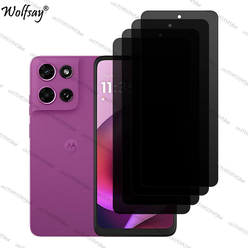 Anti-Spy Tempered Privacy Screen and Camera Protector, 6.7-Inch Tempered Glass
