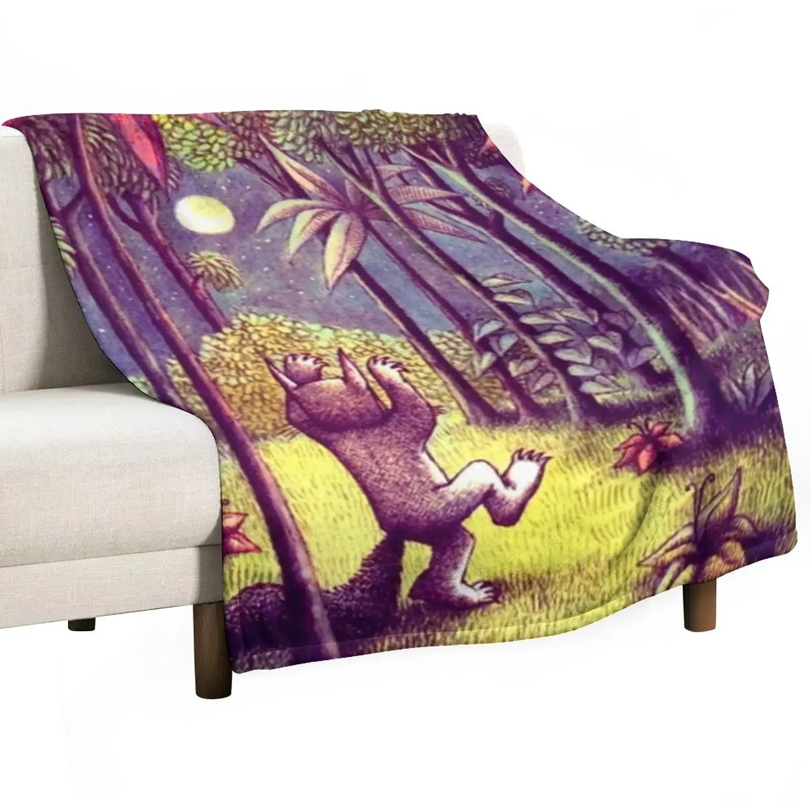 

Let the Wild Rumpus Start Throw Blanket Travel Summer Beddings for winter Blankets