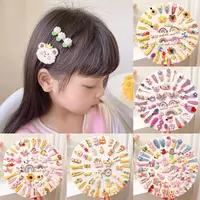 14 / 42Pcs Cartoon Baby Hair Clip Set Flower Fruit Baby Girl Barrettes Bangs Hairpins Kids Hair Accessories 2