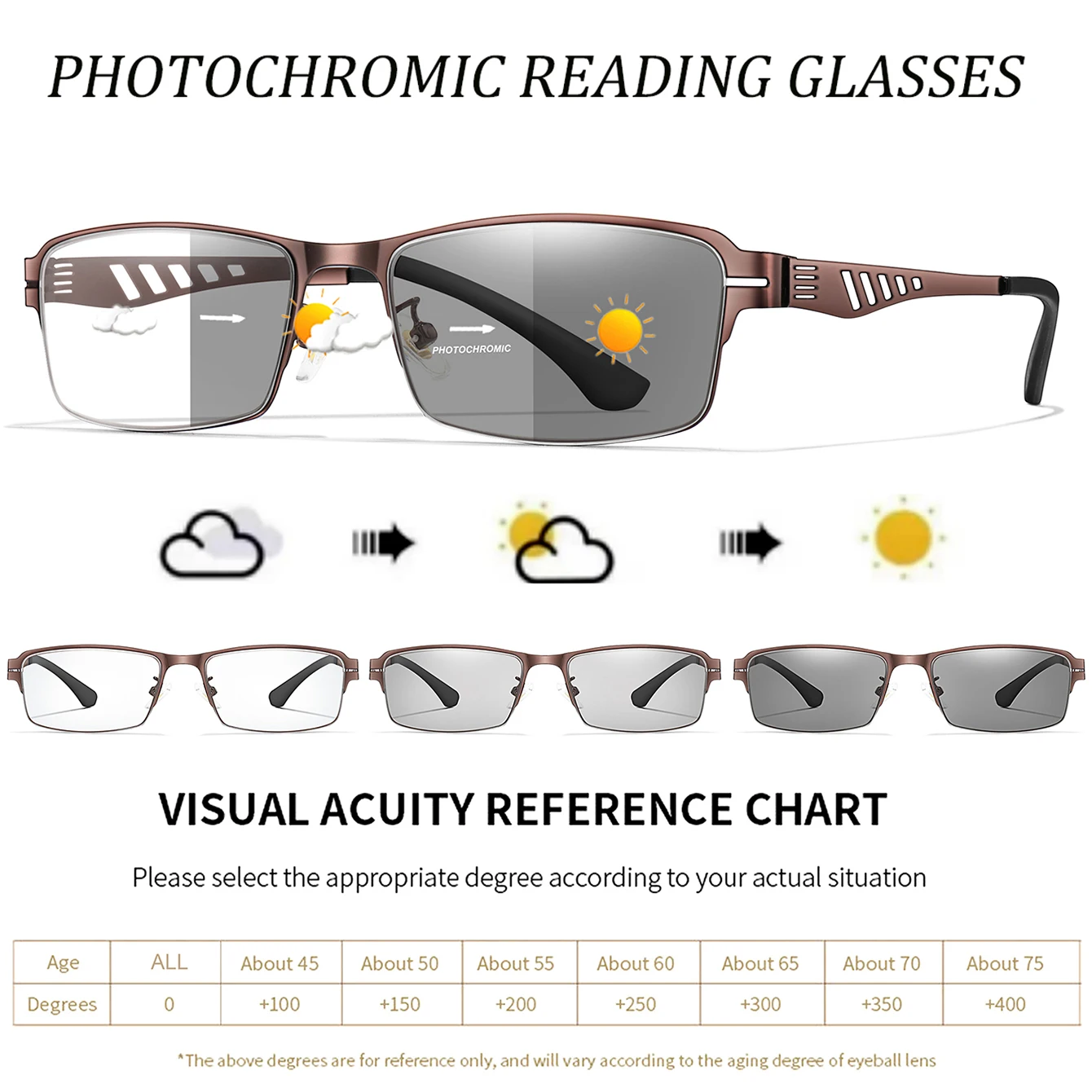 Zurik Rectangular Metal-Frame Glasses Eyewear for Daily Use