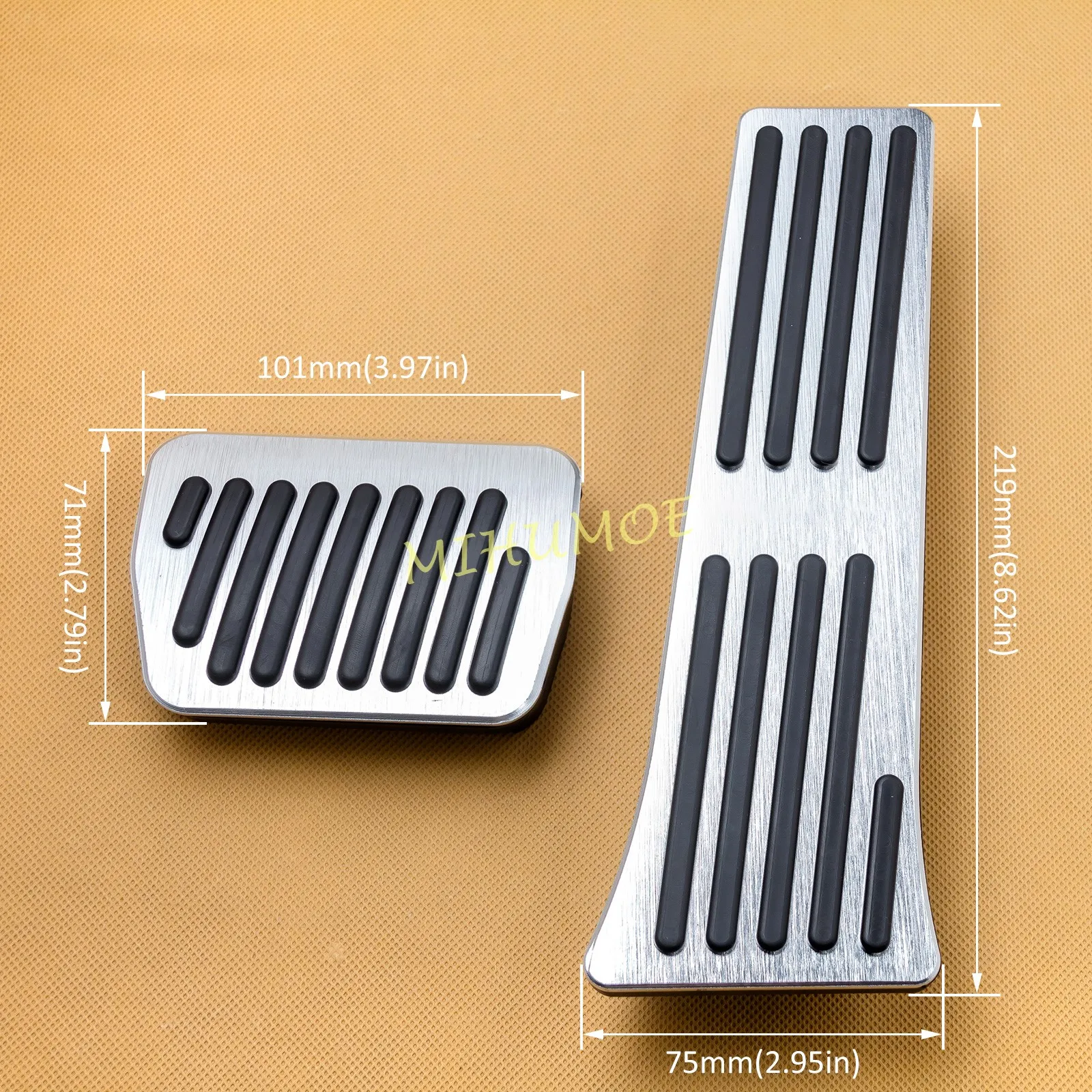 Non-Slip Aluminium Alloy Car Brake Gas Pedal Pad Cover For Ford Explorer Accessories