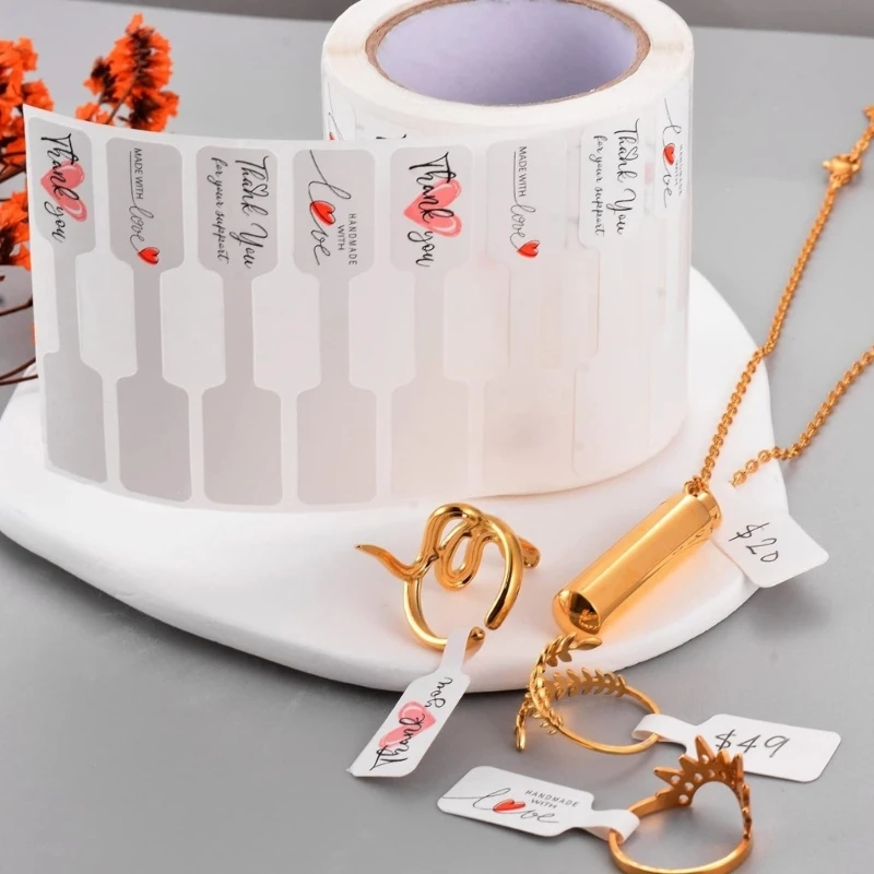 500 Unids Etiquetas De Precio De La Joyería Etiqueta De Exhibición De