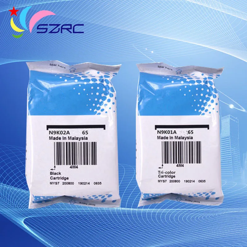 

Original New N9K02A N9K01A 65 Ink Cartridge For HP 2655 2652 3720 3721 3722 3723 3752 3755 2640 Printer