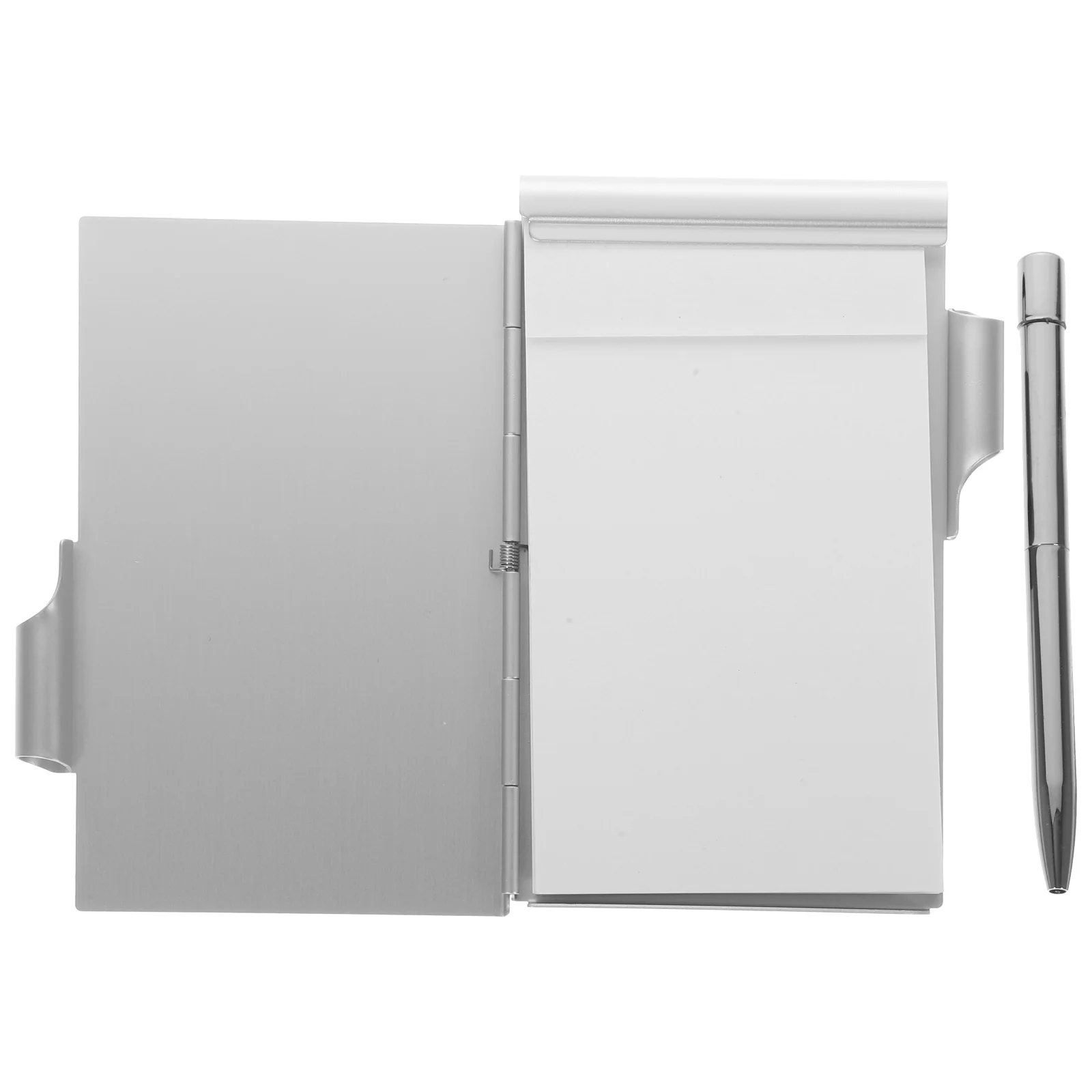 

Metal Small Notebook Mini Notepad Small Pocket Notepad Metal Note Case with Pen Pocket Paper Do List Notebooks Memo Tabs