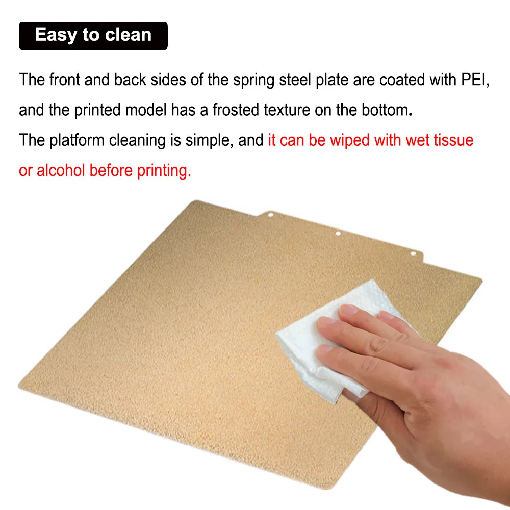 Magnetic Double-Sided PEI Sheet for 3D Printer Build Plate
