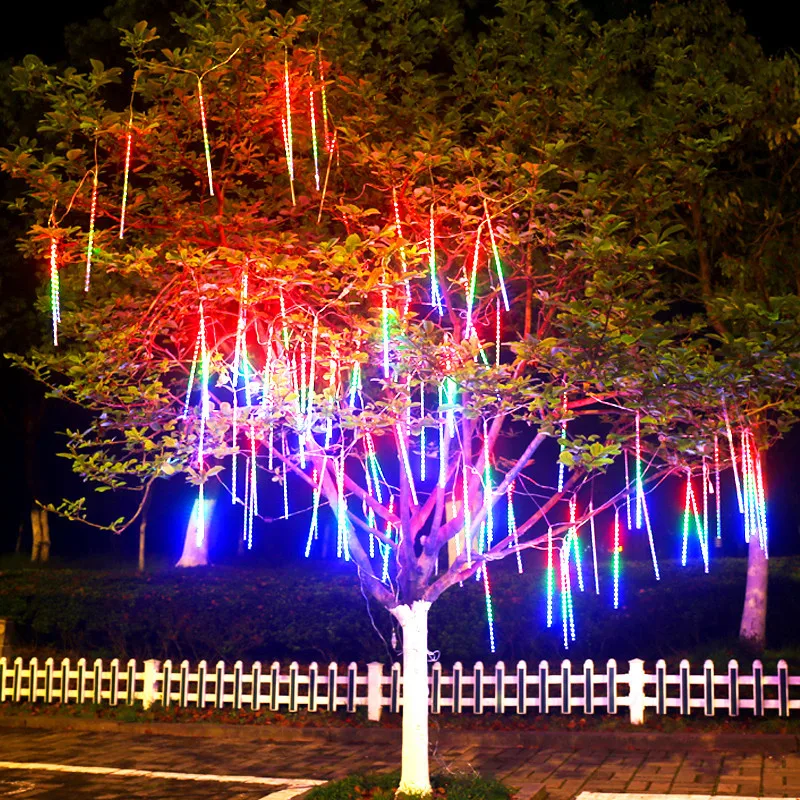 Guirlandes Lumineuses Led De Pluie De Météores, Imperméable, Pour