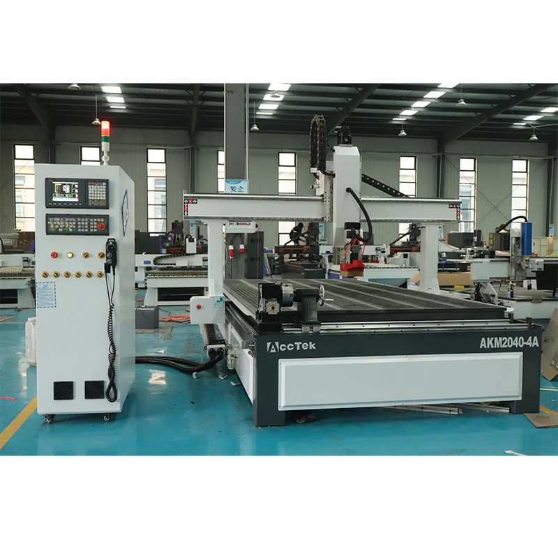 

4 Axis ATC CNC Router 1325 2030 1530 Wood Engraver Woodworking Machine for Solidwood Mdf Aluminum