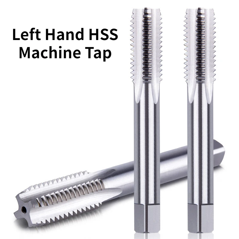 

1pc HSS Machine Tap Metric Tap Inverted Thread Tap Drill Thread Die Tap Left-hand Thread Tapping Bit Screw Plug M3-M20 Hand Tool