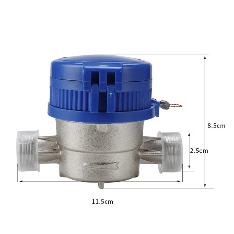 Smart Water Meter Household Mechanical Rotor Type Cold Water Meter High Precision Pointer Digital Display Combined