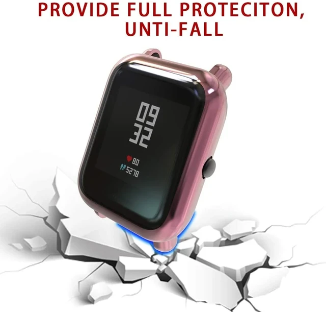 Correa de muñeca 2 en 1 para Amazfit Bip U Pro Bip 3, funda de Metal