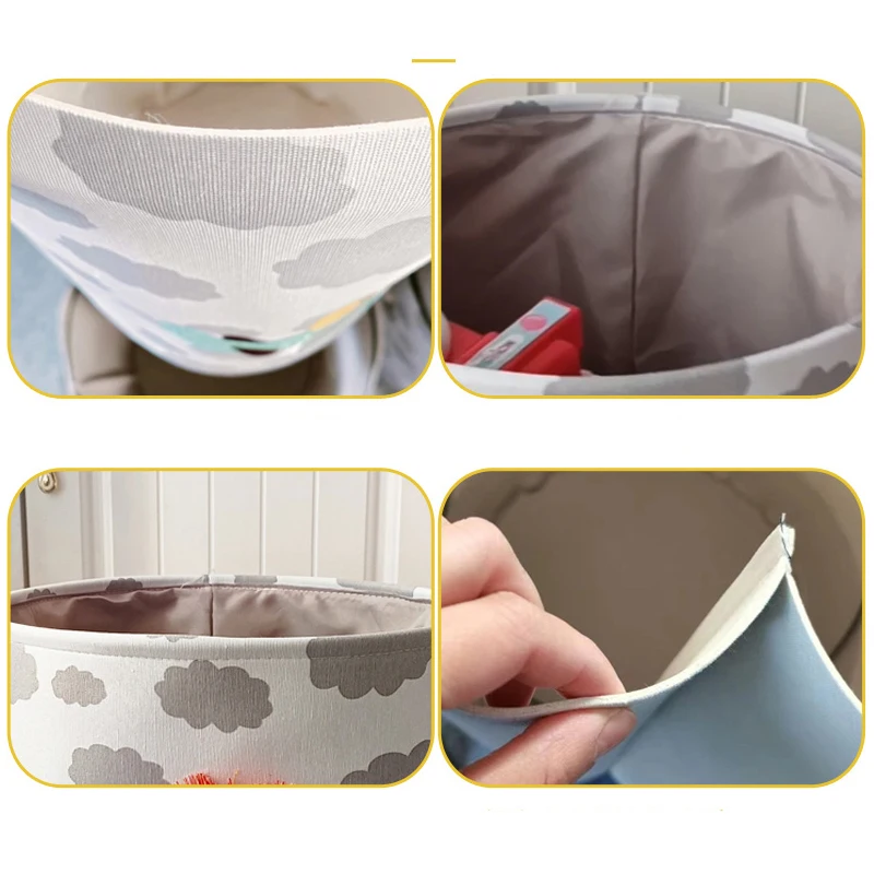 Baby Laundry Basket Cute Lion Foldable Toy Storage Bucket Picnic Dirty Clothes Basket Box Organizer Cartoon Animal