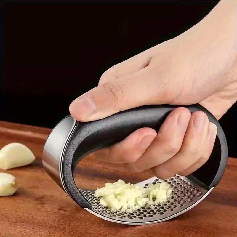 Stainless Steel Garlic Press Crusher Manual Garlic Mincer Chopping Garlic Tool Fruit Vegetable Tools Kitchen Gadget Accessories