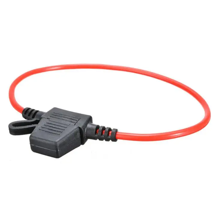 10pcs Auto Car Blade Inline Type ATM Mini Fuse Waterproof Holder Case Motor Tap Blow Blo 12V 40A 12AWG Wire Cutoff Switch Socket