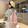Strawberry Print Backpack Warterproof Nylon Women Anti-theft Shoulder Bag Large Capacity School Bag For Girls Travel Rucksack 3