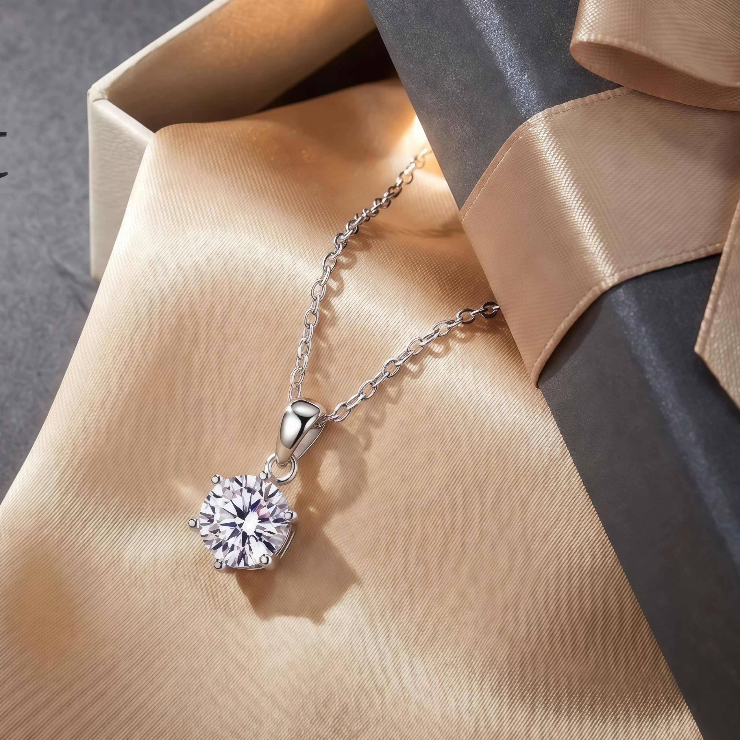 1-3ct D VVS1 Moissanite 목걸이 펜던트 여성을위한 럭셔리 절묘한 웨딩 쥬얼리 액세서리 선물