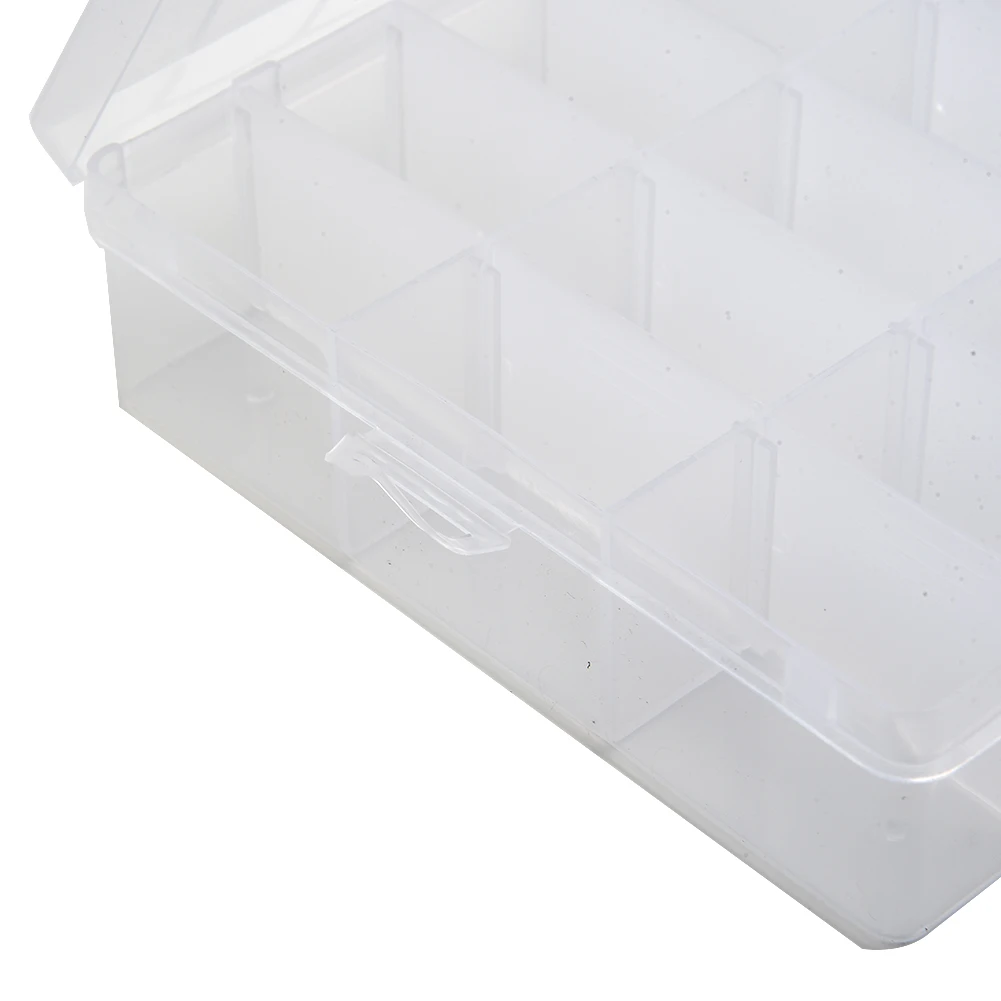 Plastic Box Storage Box 24 Grid Clear Metal Parts Sewing Accessories Craft Parts Electronic Parts Transparent Lid 4
