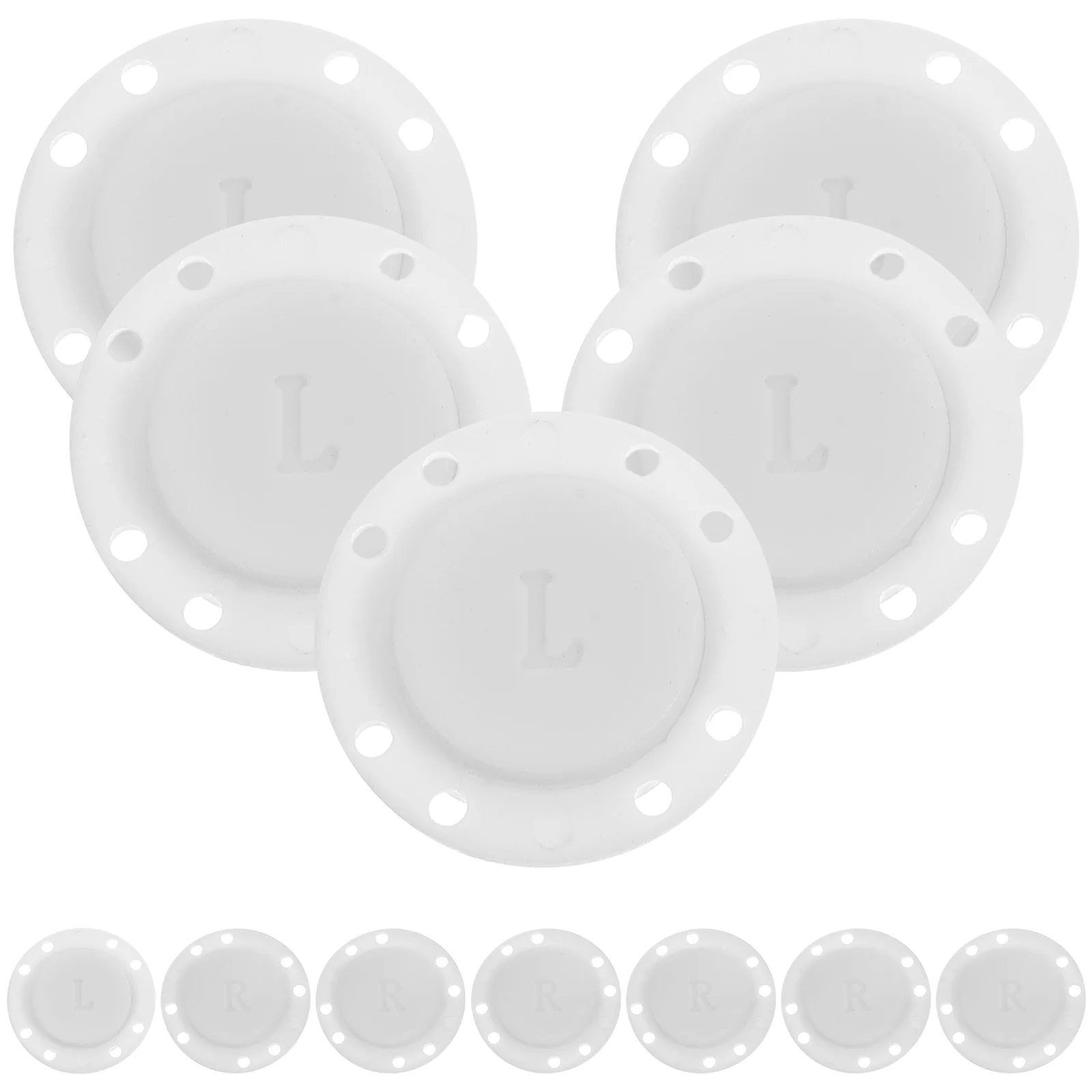 

6 Pairs Magnetic Clothes Snap Buttons White Invisible Sewing Clothes Shirt Buttons Purse Closure for Fastener Handbag Cloth 2