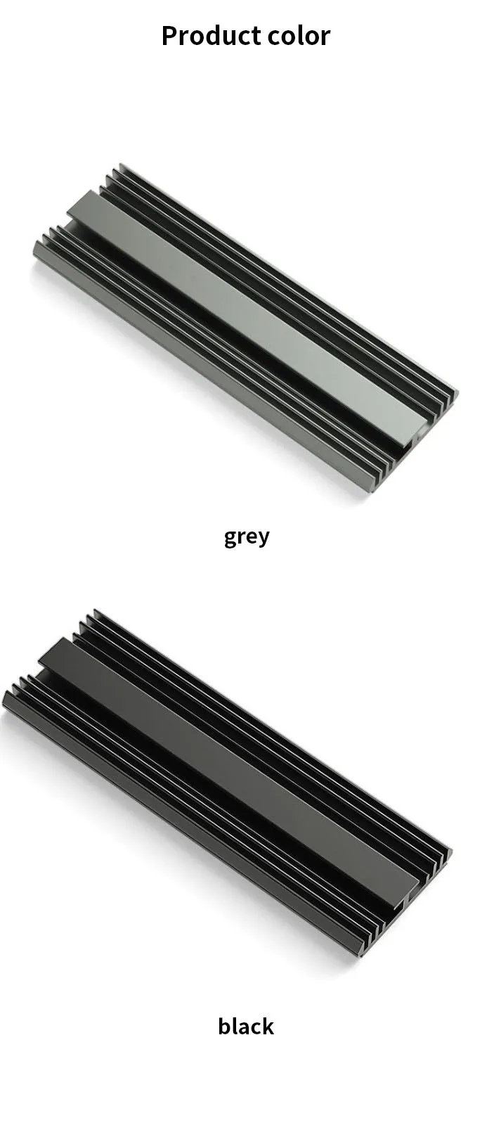 TUECER M.2 NVME NGFF 2280 Solid State Hard Disk Radiator M.2 SSD Aluminum Cooler