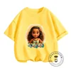 Summertime Fun for Kids Disney Moana Cartoon Prints on Boys Girls T-shirts Cute Streetwear Fashionable O-neck Soft for Children 5