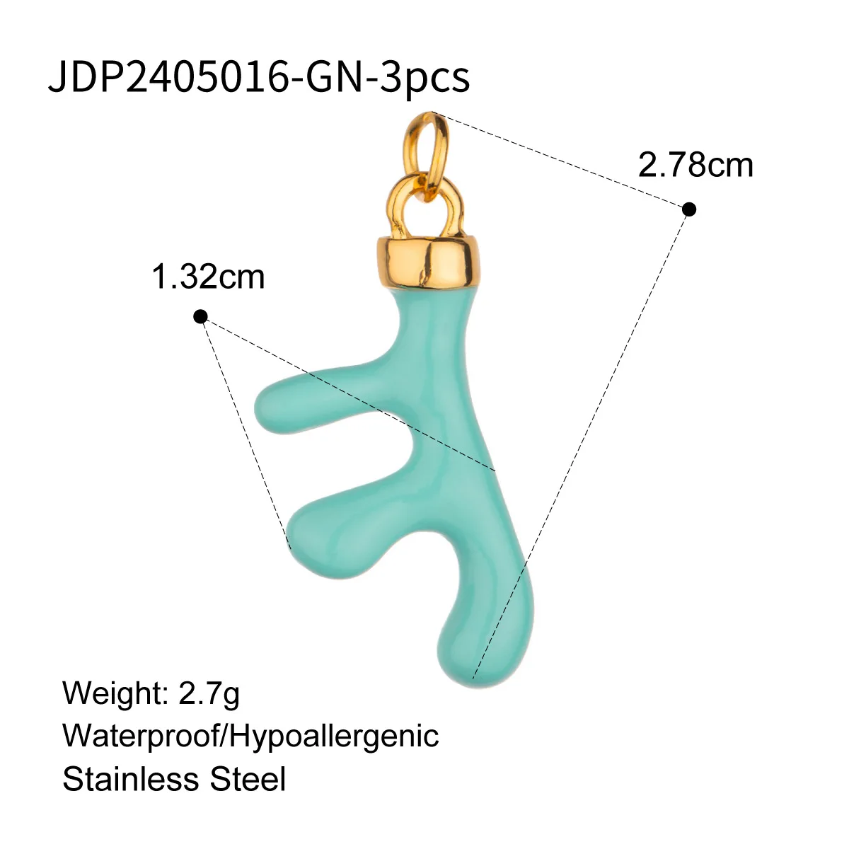 Charm Multiple Styles Coral Chili Rainbow Strawberry Watermelon Charms Pendant for Chain Neckalce Bracelet DIY Custom Jewelry