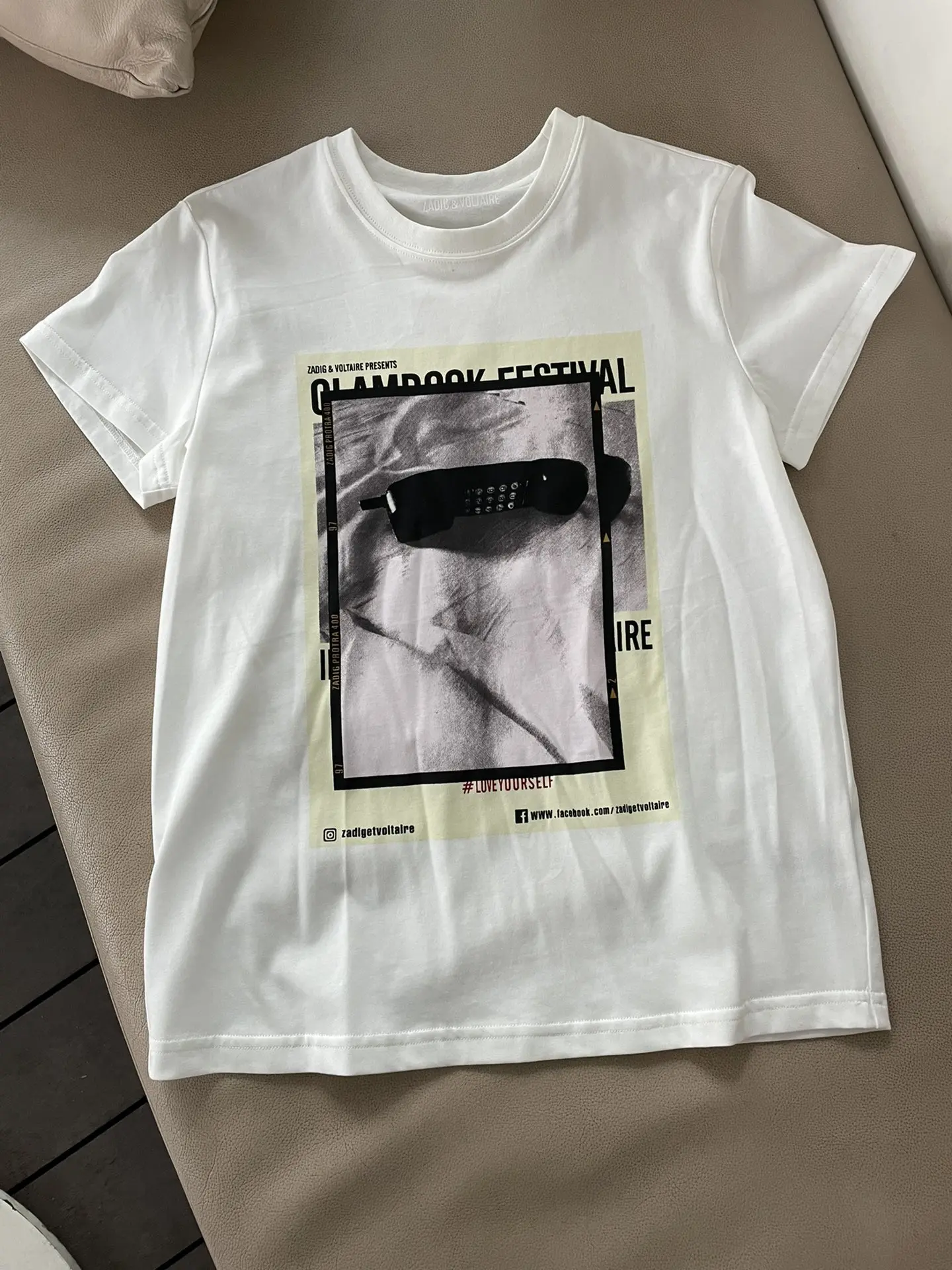 Chemisier à manches courtes pour l'été, T-shirt blanc avec Photo imprimée