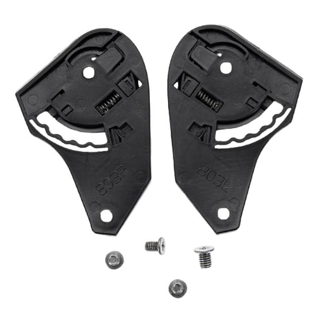 2 Pieces Motorcycle Helmet Shield Base Motorbike Helmet Accessories Repair Parts Easy to Install for Full Face Helmets
