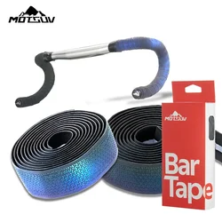 MOTSUV Reflective Color Road Bike Bar Tape Handlebar Tapes EVA/PU Soft Anti-Vibration Wrap Tape Durable Bar Bartape