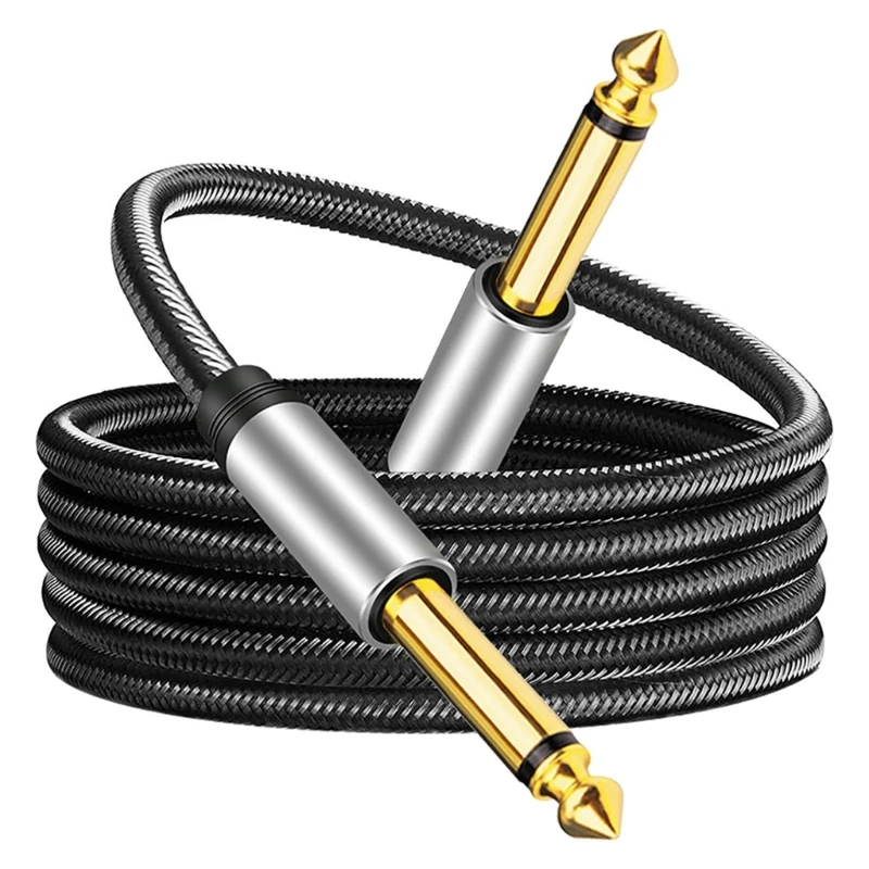 

1/4 Inch TS Instrument Cable Straight 6.35mm Male to Male Stereo Cord
