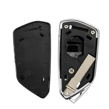 Cover chiave telecomando per VW Golf MK8 Jetta T-Cross Tiguan Polo T-ROC per Skoda SEAT MQB Golf 8 HU66 Blade 6 Cover chiave telecomando per VW Golf MK8 Jetta T-Cross Tiguan Polo T-ROC per Skoda SEAT MQB Golf 8 HU66 Blade - KEYYOU Upgrade modificato Car Key Shell Case per VW Golf MK8 Jetta T Cross Tiguan