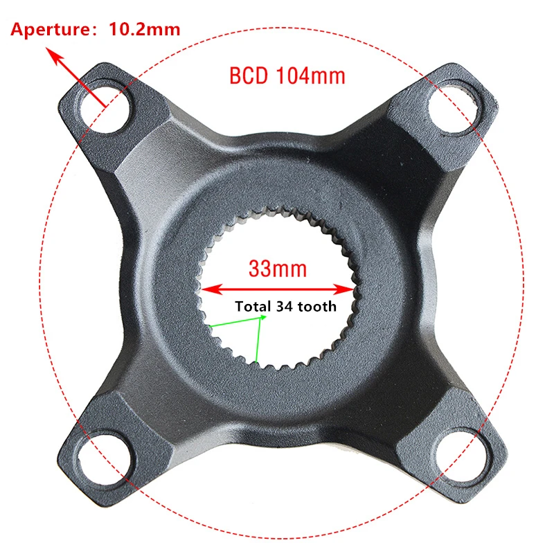 High-Performance E-Bike 42T Mid Motor Chainwheel for Conversion