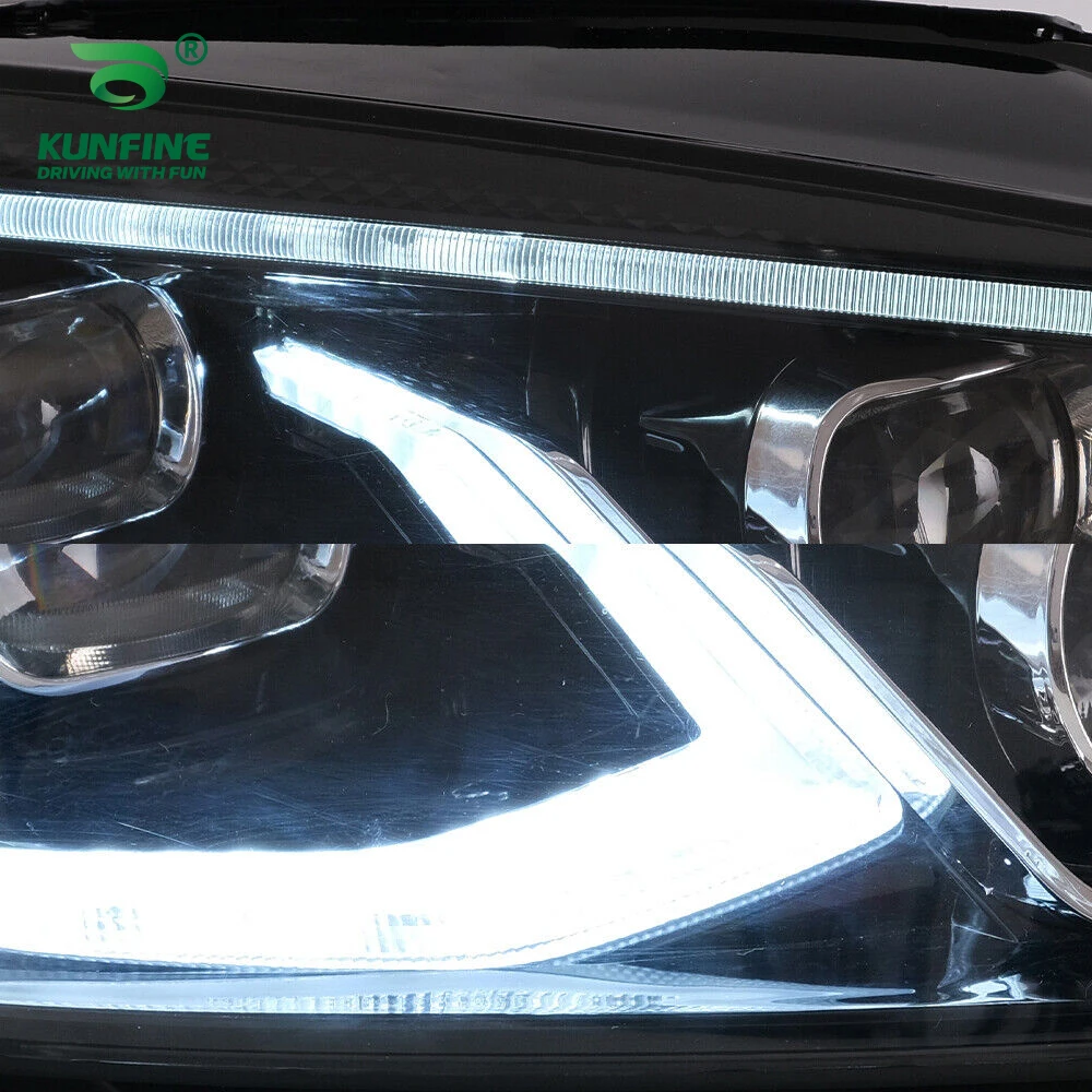 차량용 페어 헤드라이트 어셈블리, VW Golf6 MK6 2010-2014 튜닝 헤드라이트 램프 부품, 주간 주행등 Bi Xenon 프로젝터 렌즈