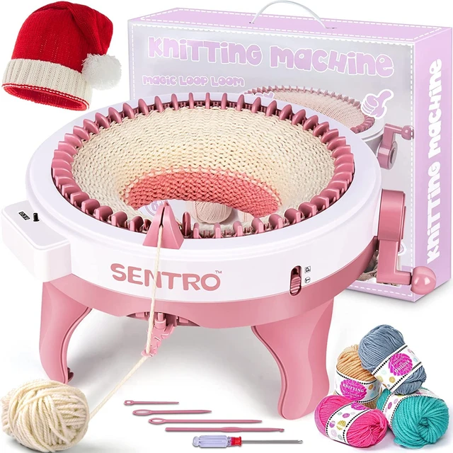 Knitting Machine,48 Needles Knitting Machine with Row Counter and  Plain/Tube Weave Conversion Key, Adult DIY Scarf Hat Loom Kit - AliExpress