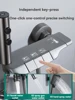 shower Faucet Sets Key Piano Button Bathroom Sets Gun Grey Thermostatic Shower System with Handheld and Body Jet Massage 2
