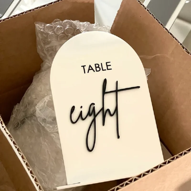 Acrylic Table Numbers, Arch Table Numbers, Wedding Wedding Signage, Decor， Numbers Decoration
