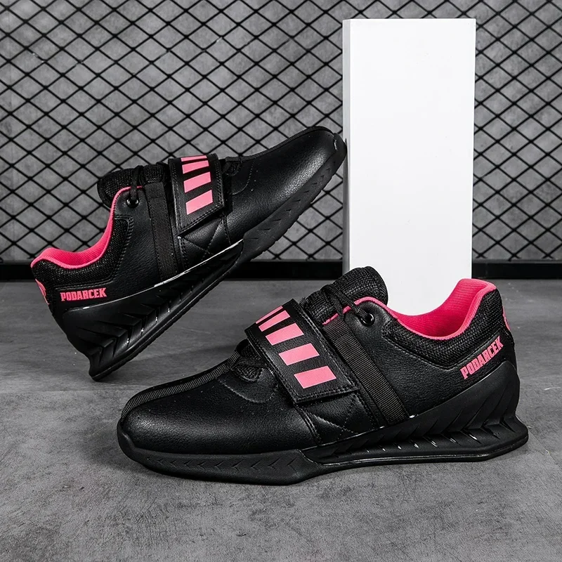 Professional Men's Weightlifting Shoes, Youth Gym Squat Weightlifting Training Shoes, Men's Anti-skid Fitness Shoes