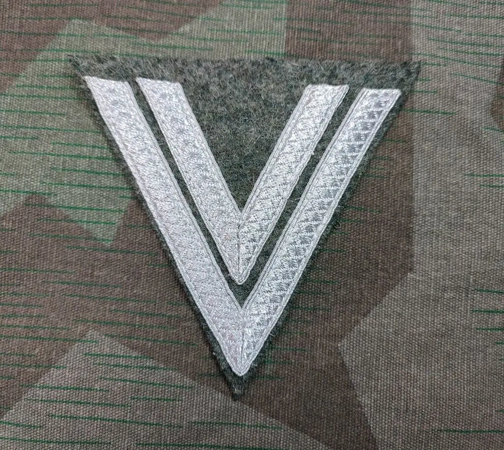 WW2 WWII GERMAN HEER OBERGEFREITER LESS THAN 6 YEARS SERVICE SLEEVE RANK later PATCH Military BADGE Reenactment
