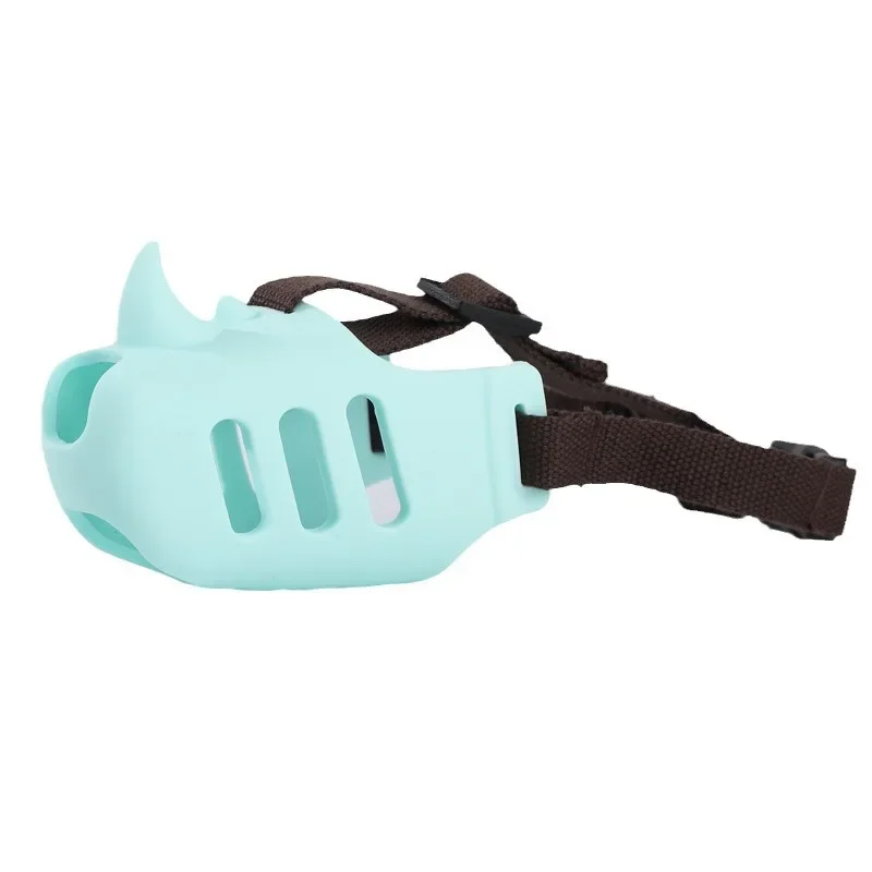 Pet Dog Muzzle Soft Silicone Pet Mouth Mask for Small Medium Dogs Breathable Stop Barking Biting Chewing Muzzles Dog Supplies dog bite muzzle